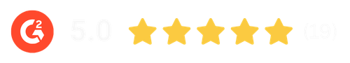 G2 rating: 5 stars, 19 reviews